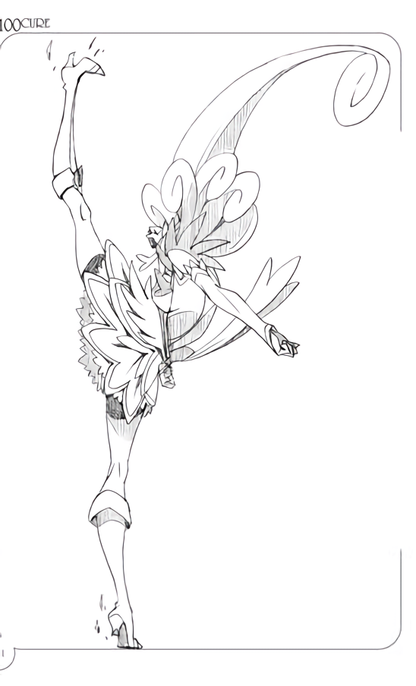 EUNOS Precure Cure Heart 100 pose Fan Art Book 100 CURE C97 