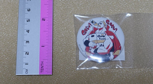 SUSHIO Exhibition Event Item Steel Badge PROMARE Ignis Ex 