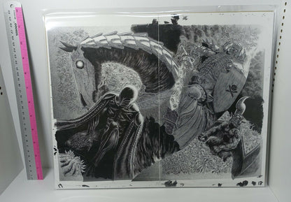 BERSERK Exhibition Item Reproduction of Original Picture Skull Knight & Femto 