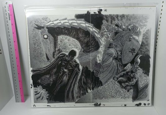 BERSERK Exhibition Item Reproduction of Original Picture Skull Knight & Femto 