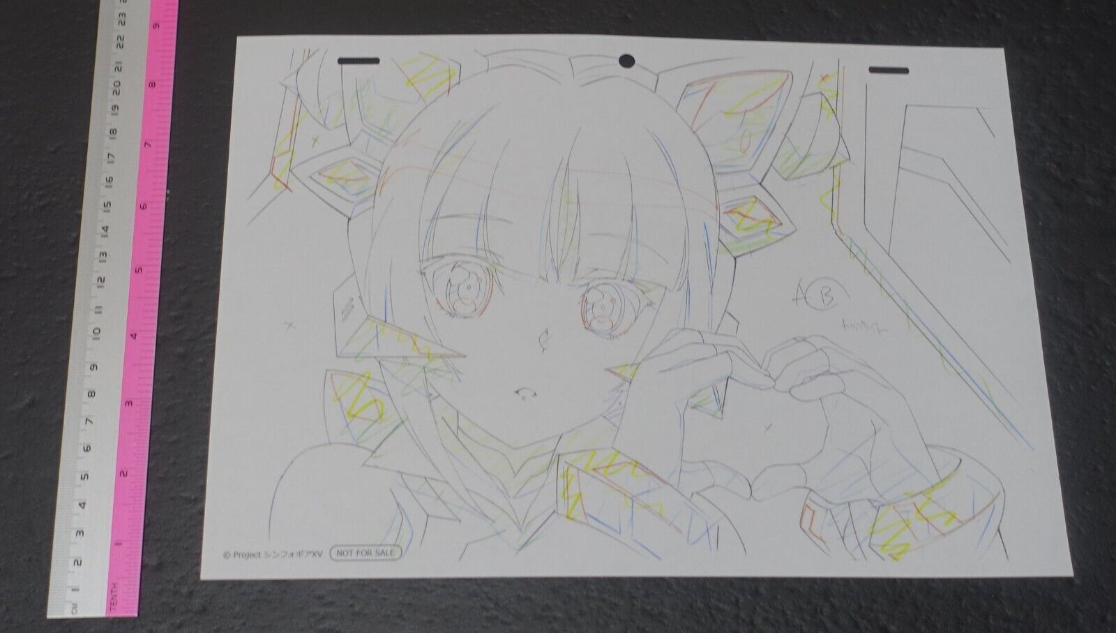 SYMPHOGEAR XV Reproduction Key Frame Art Sheet F 
