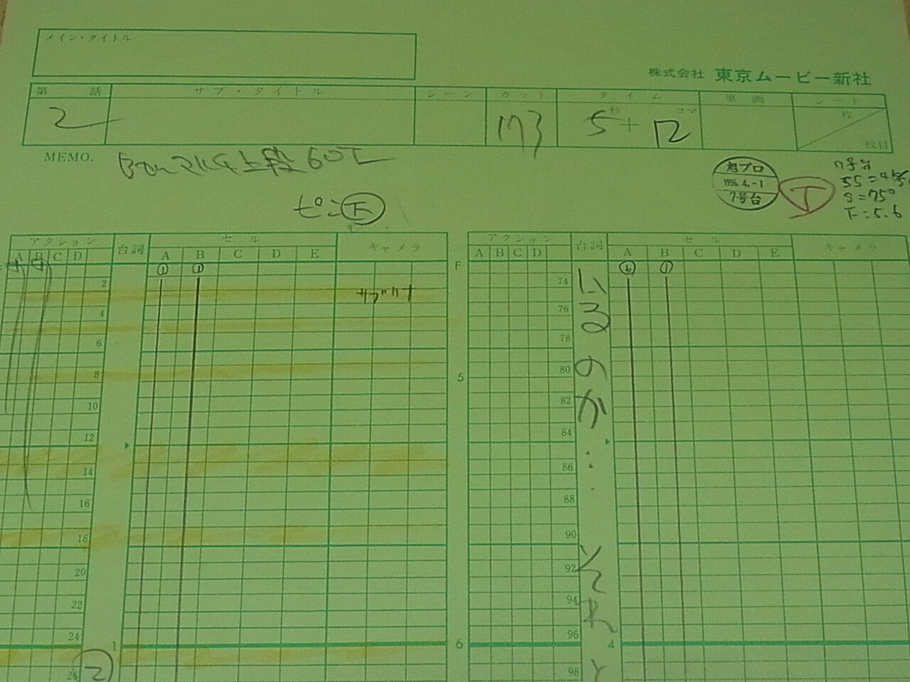 Cel & Raw Key Frame Art B'T-X Teppei Takamiya C Japanese Animation 