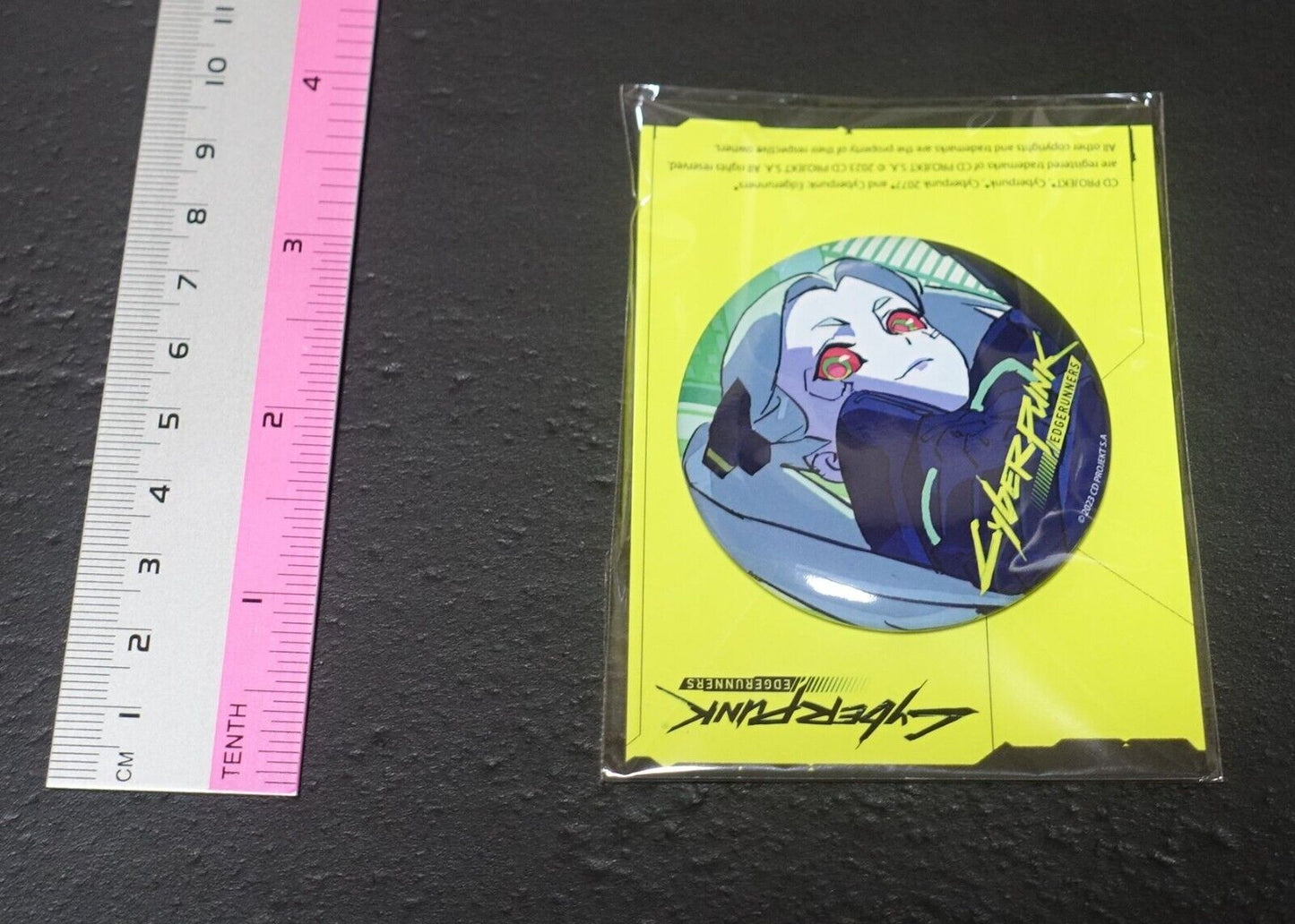 Cyberpunk Edgerunners Exhibition Event Item Steel Badge REBECCA 