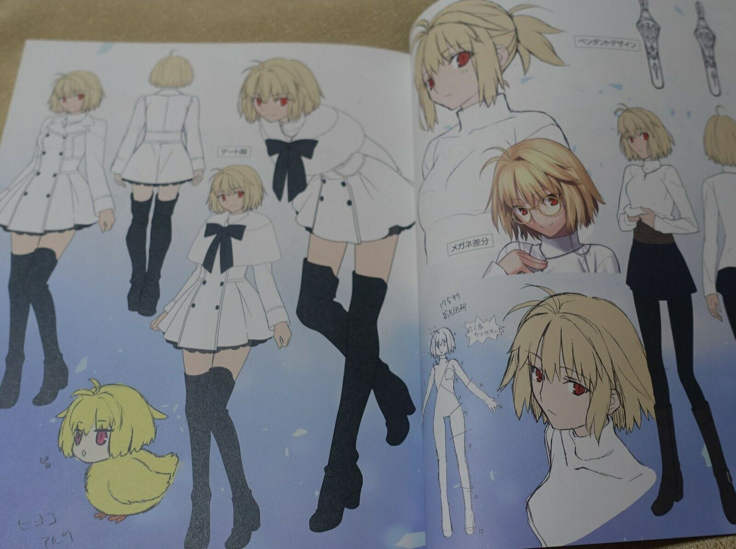 Tsukihime A piece of blue glass moon Staff Book & Setting Art Book 