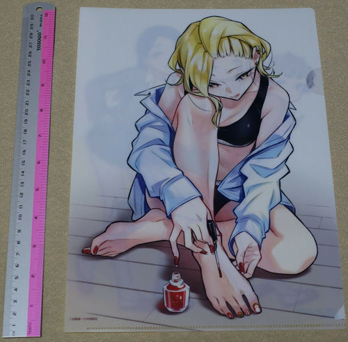 Yuichi Kato Yancha Gal no Anjo San PVC Art Sheet Clear File White 