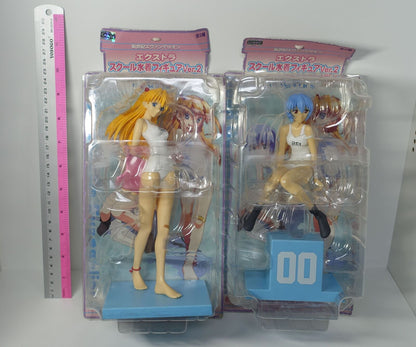SEGA Evangelion Rei & Asuka White Suim Suit Figure Set 