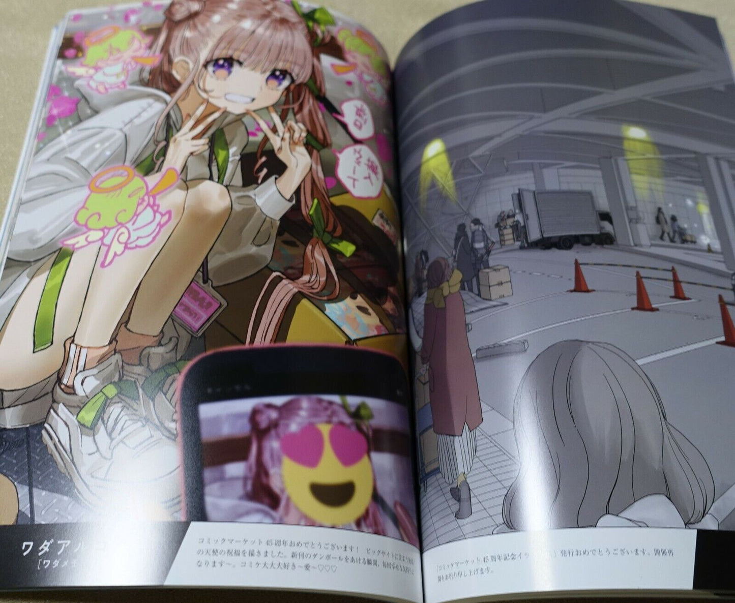 Comiket COMIC MARKET 45th Anniversary Book Air Comike2 with PVC Case 