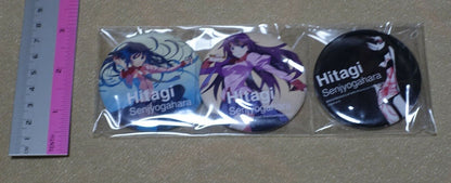 Bakemonogatari Hitagi Senjyogahara Steel Badge 3 Set 