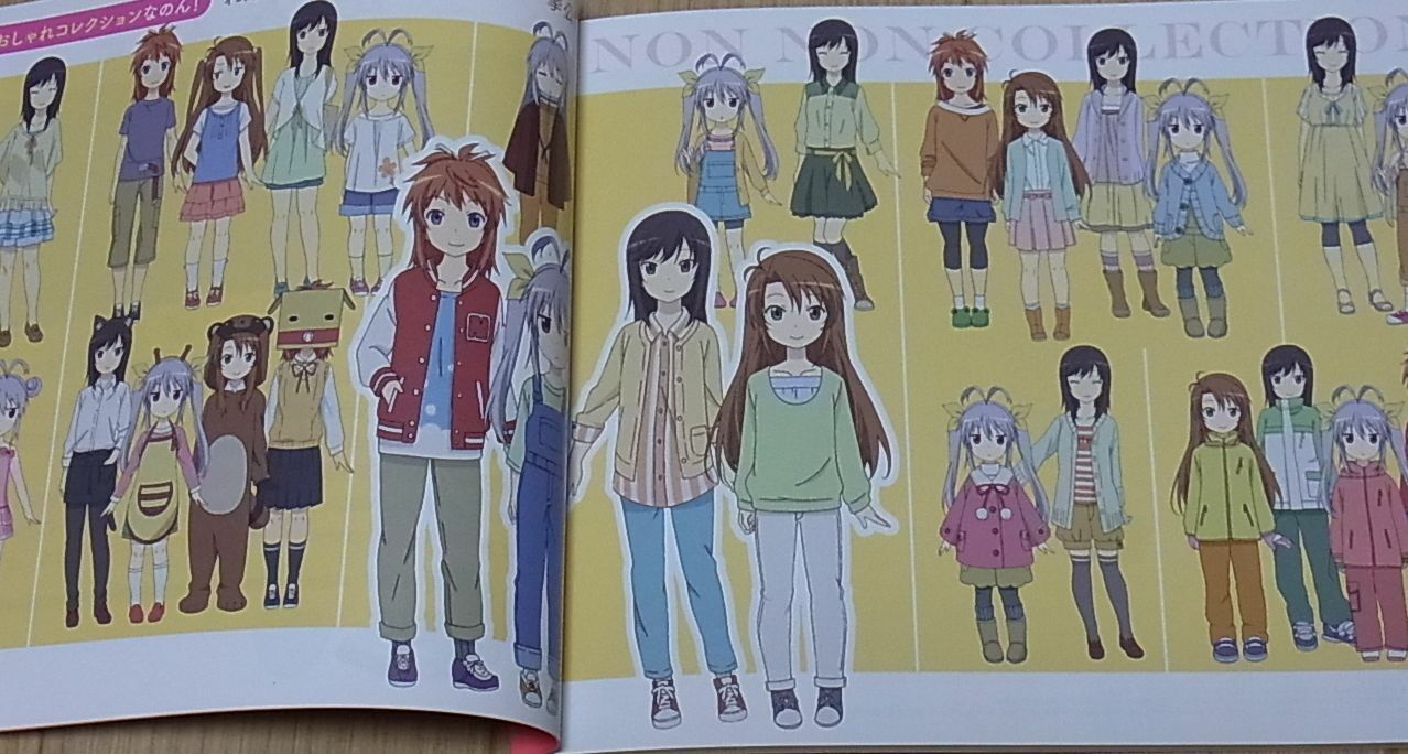 Non Non Biyori Character Key Frame Art Book 6 