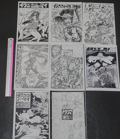 Hiroyuki Imaishi Comic Market Exclusive Art Flyer Set Chirashi Syu-mai FLCL etc 