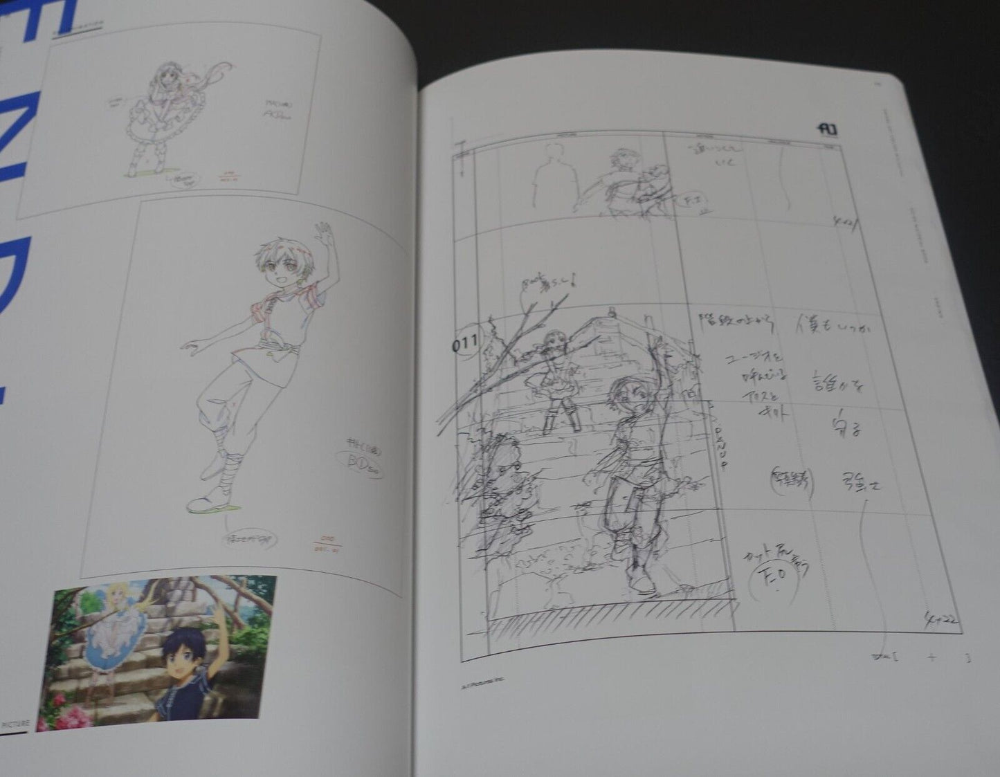 SWORD ART ONLINE Alicization OP ED Key & Story Board Art Book 1 & 2 Set SAO 