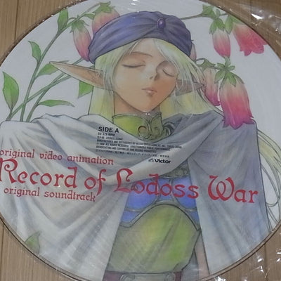 Animation Record of Lodoss War Sound Track Picture LP Disc Record 