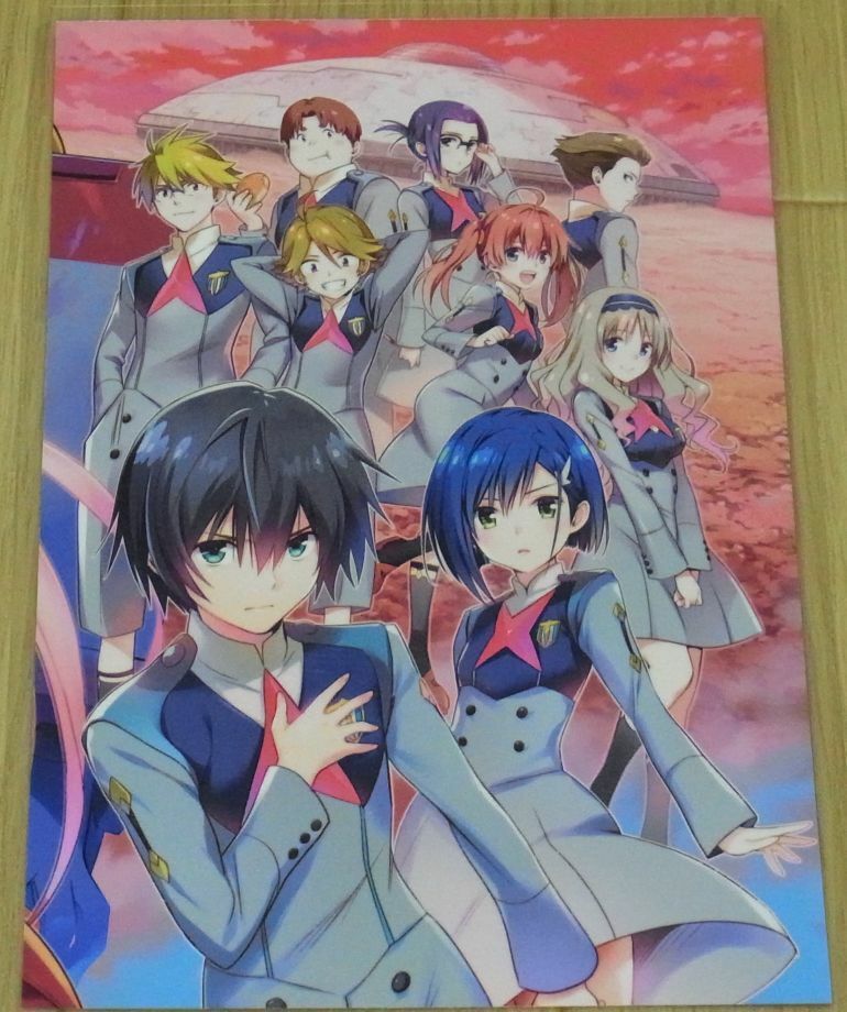 Darling in the Franxx Laminated Cut Out Color Art Sheet Zero Two Kentaro Yabuki 