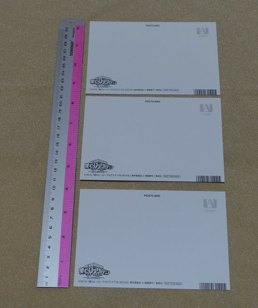 My Hero Academia Movie Theater Privilege Post Card 3 pieces set 