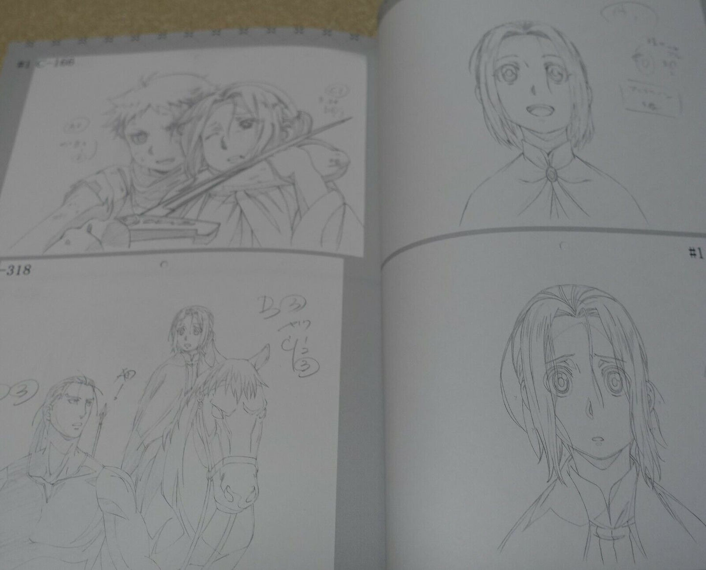 LIDENFILMS The Heroic Legend of Arslan Key Frame & Staff Art Book Set Yashasuiin 