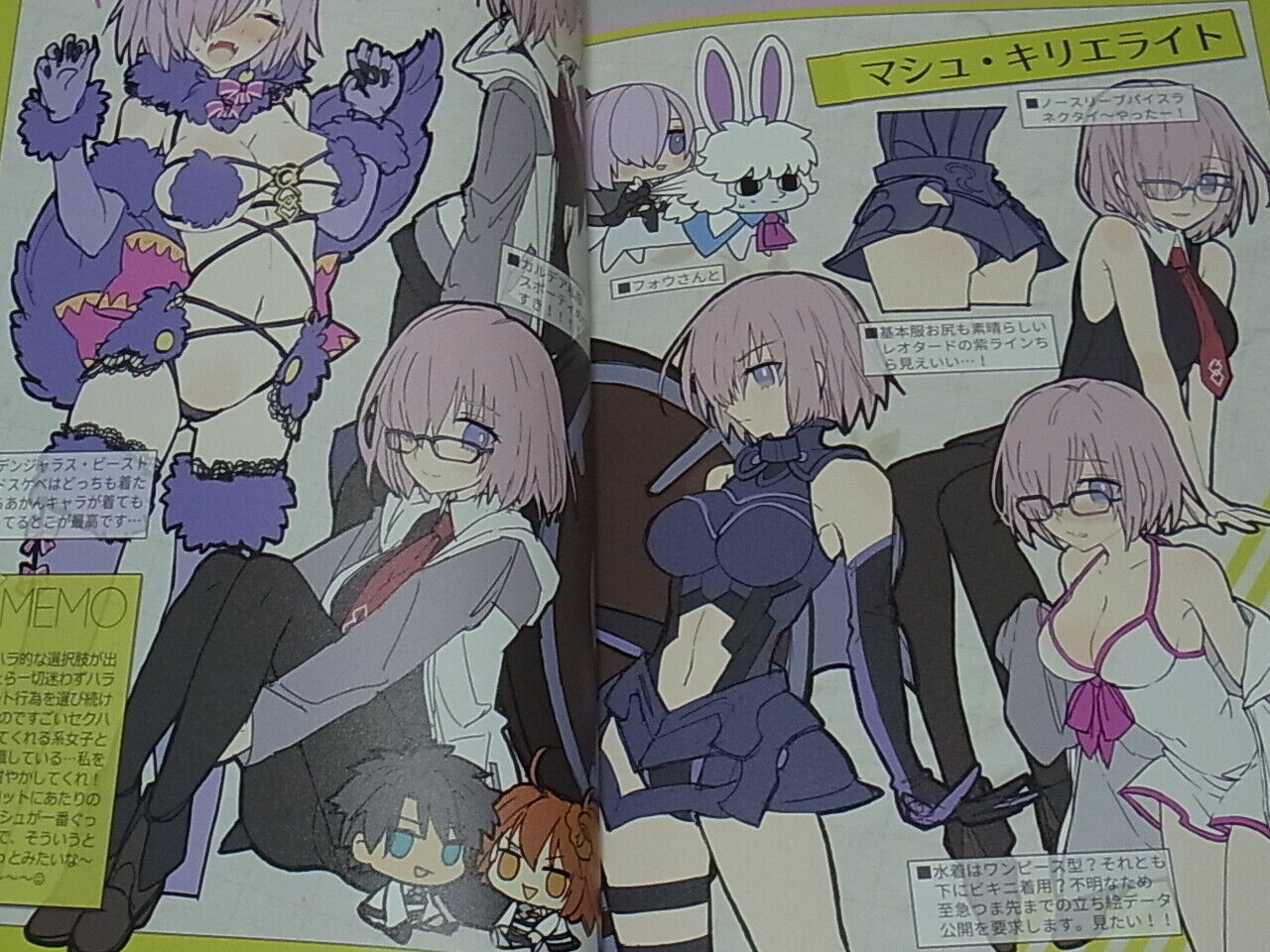 WADA ARCO Fate FGO FAN Color Art Book Fate GO MEMO C91 