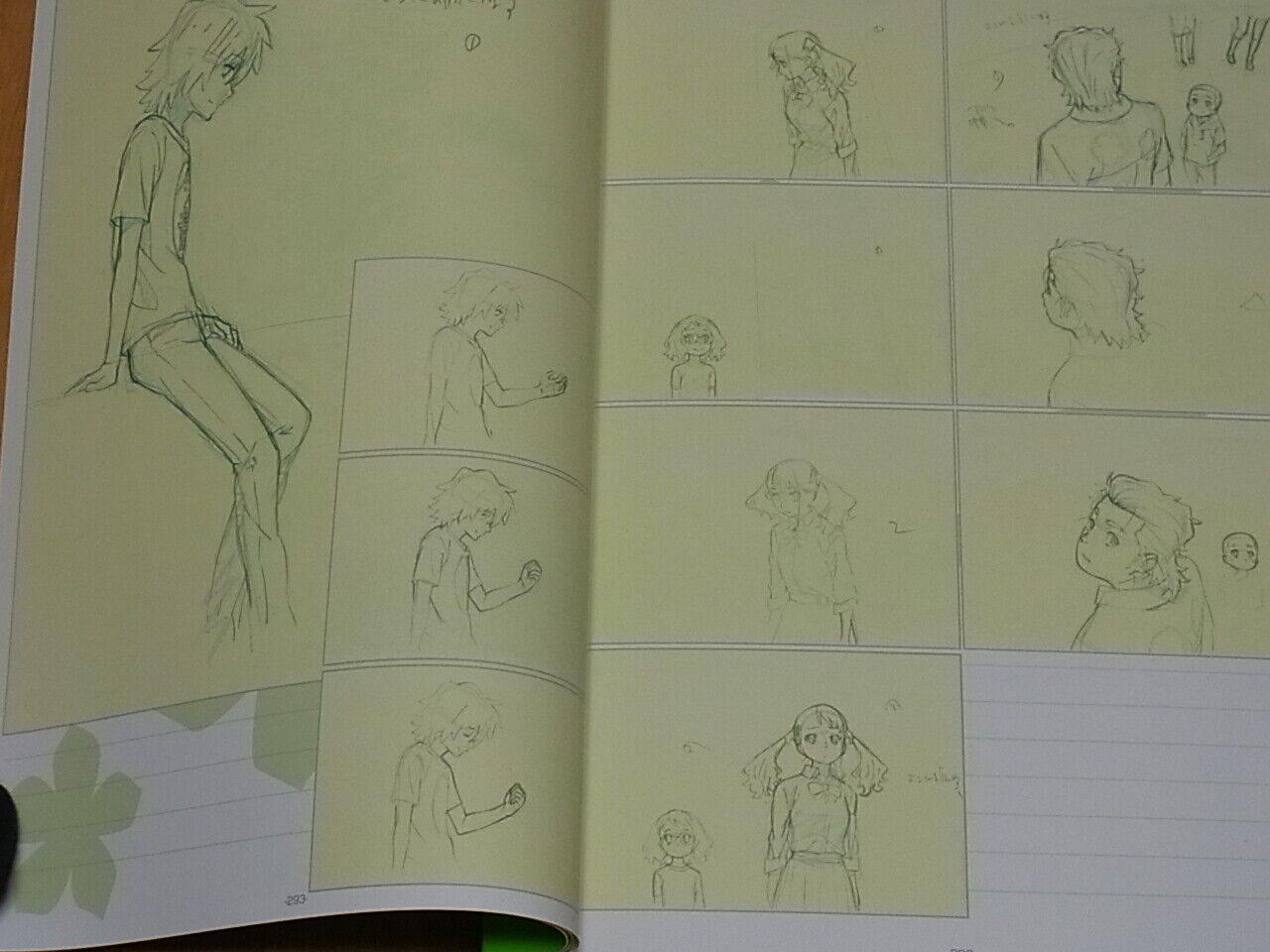 Masayoshi Tanaka Anohana The Flower We Saw That Day Key Frame & Design Book Set 