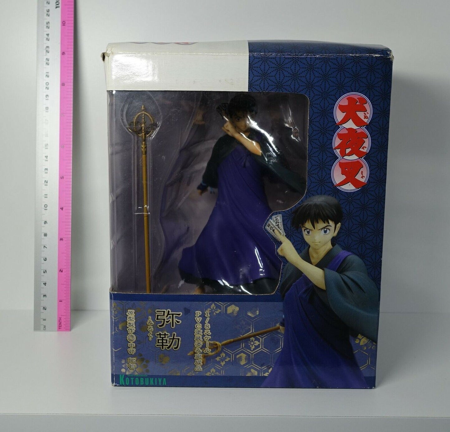 3-7 days from Japan Kotobukiya Inuyasha Miroku Figure Statue rod damage 
