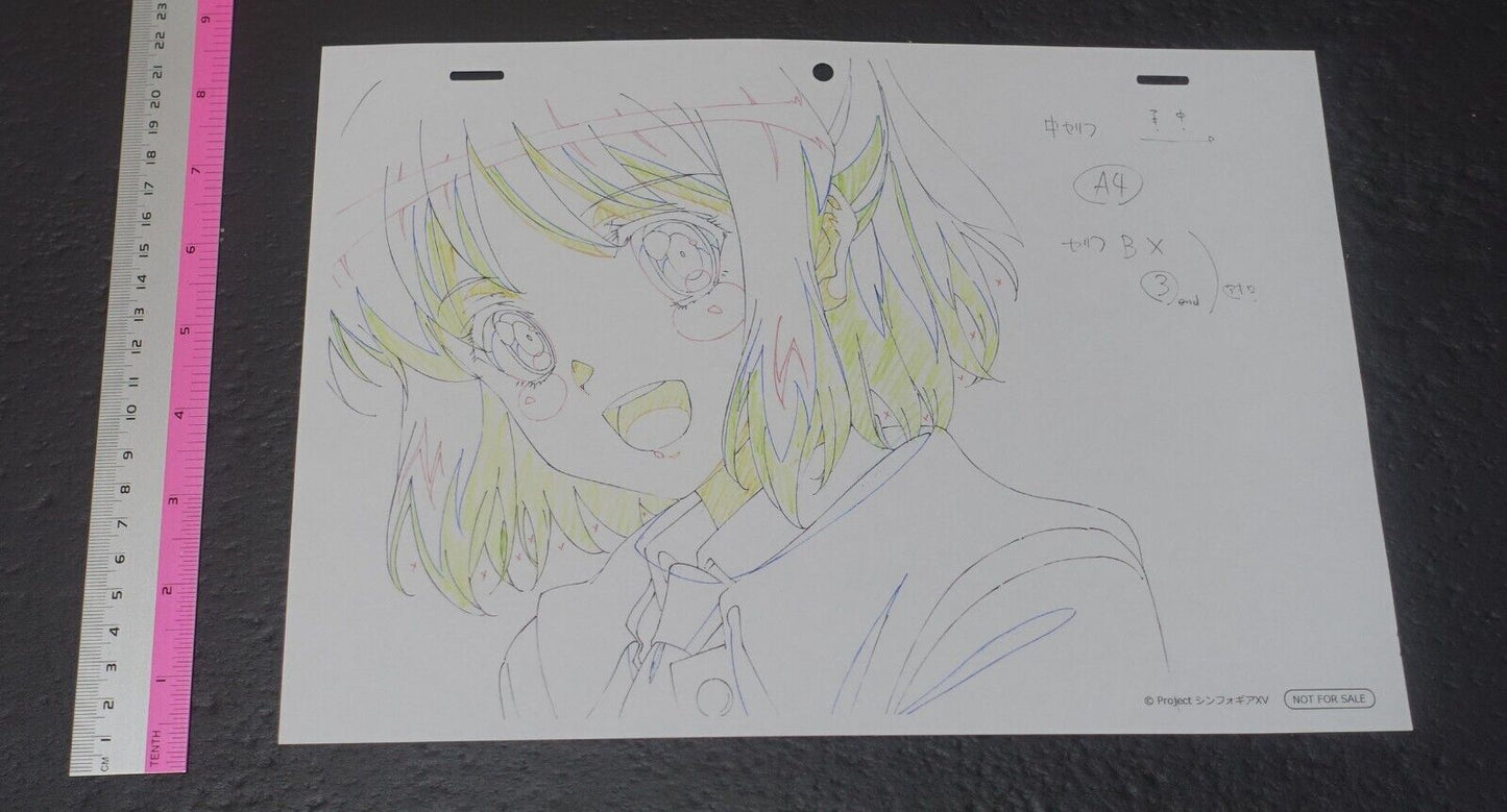 SYMPHOGEAR XV Reproduction Key Frame Art Sheet G 