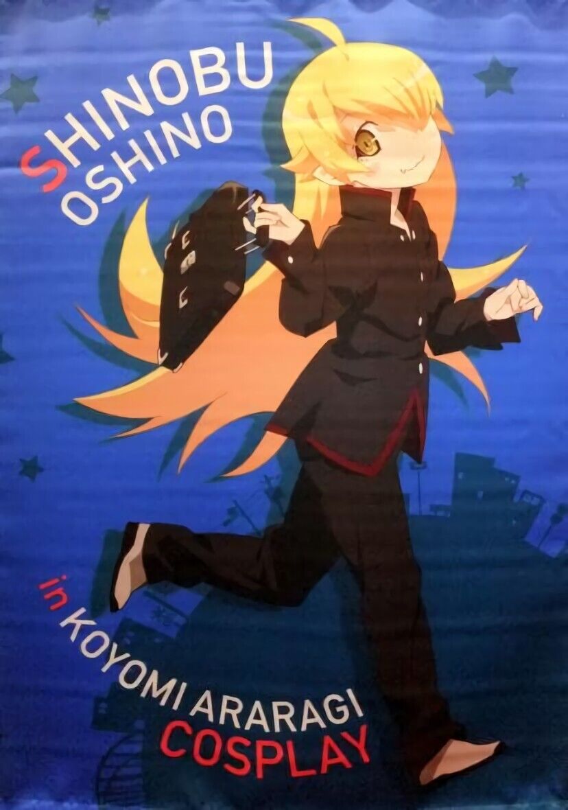 Bakemonogatari 51 x 72 cm Tapestry Shinobu Oshino Koyomi Costume 
