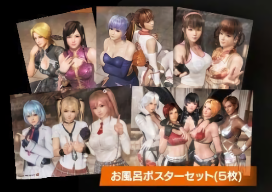 DEAD OR ALIVE 6 B2 Big Size Bath Room POSTER 5 Set Complete DOA6 