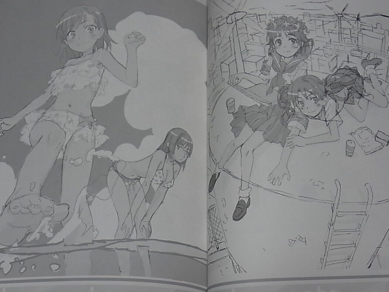 Yuichi Tanaka A Certain Scientific Railgun Designer's Art Book Index.note 1 & 2 