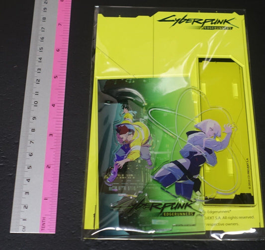 Cyberpunk Edgerunners Exhibition Event Item Acrylic Diorama Stand DAVID & LUCY 