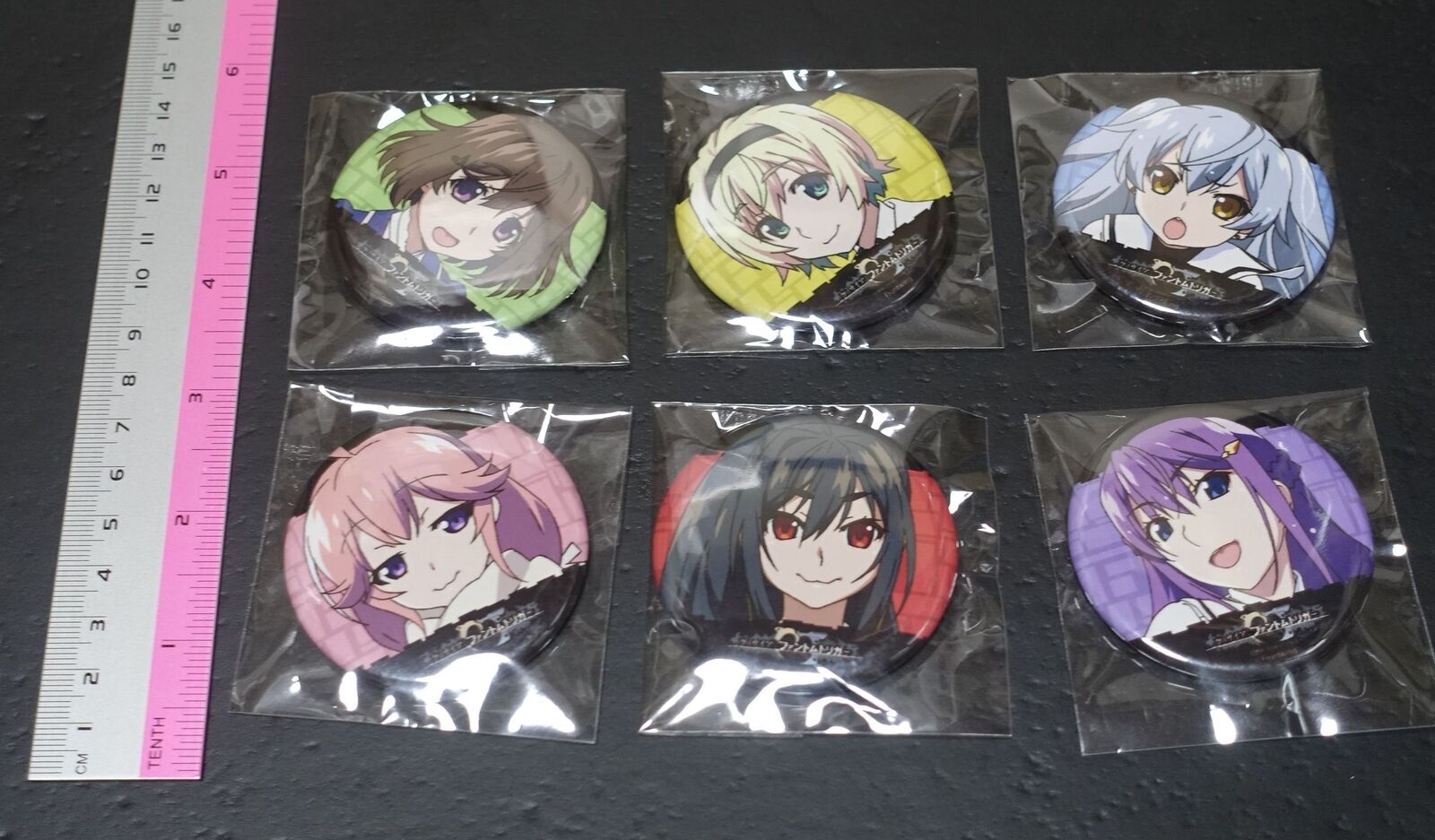 Grisaia Phantom Trigger Steel Badge Pins 6 piece set 