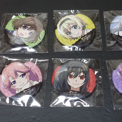 Grisaia Phantom Trigger Steel Badge Pins 6 piece set 