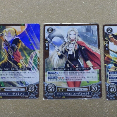 TCG Fire Emblem 0 Cipher PROMO CARD Three Houses Edelgard Claude Dimitri 3 Set 