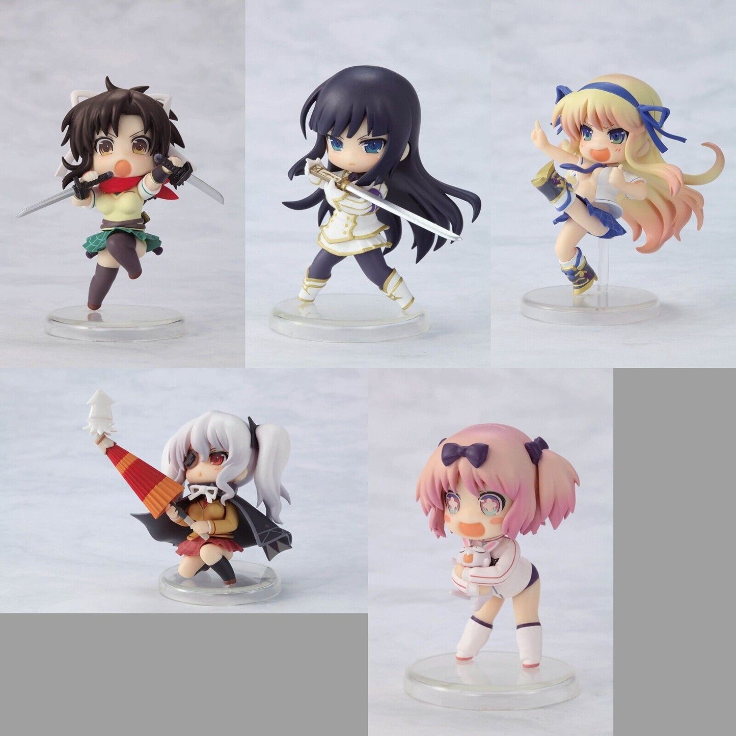 Senran Kagura2 SHINOVI VERSUS mini figure 5 SET Hanzo Gakuin 