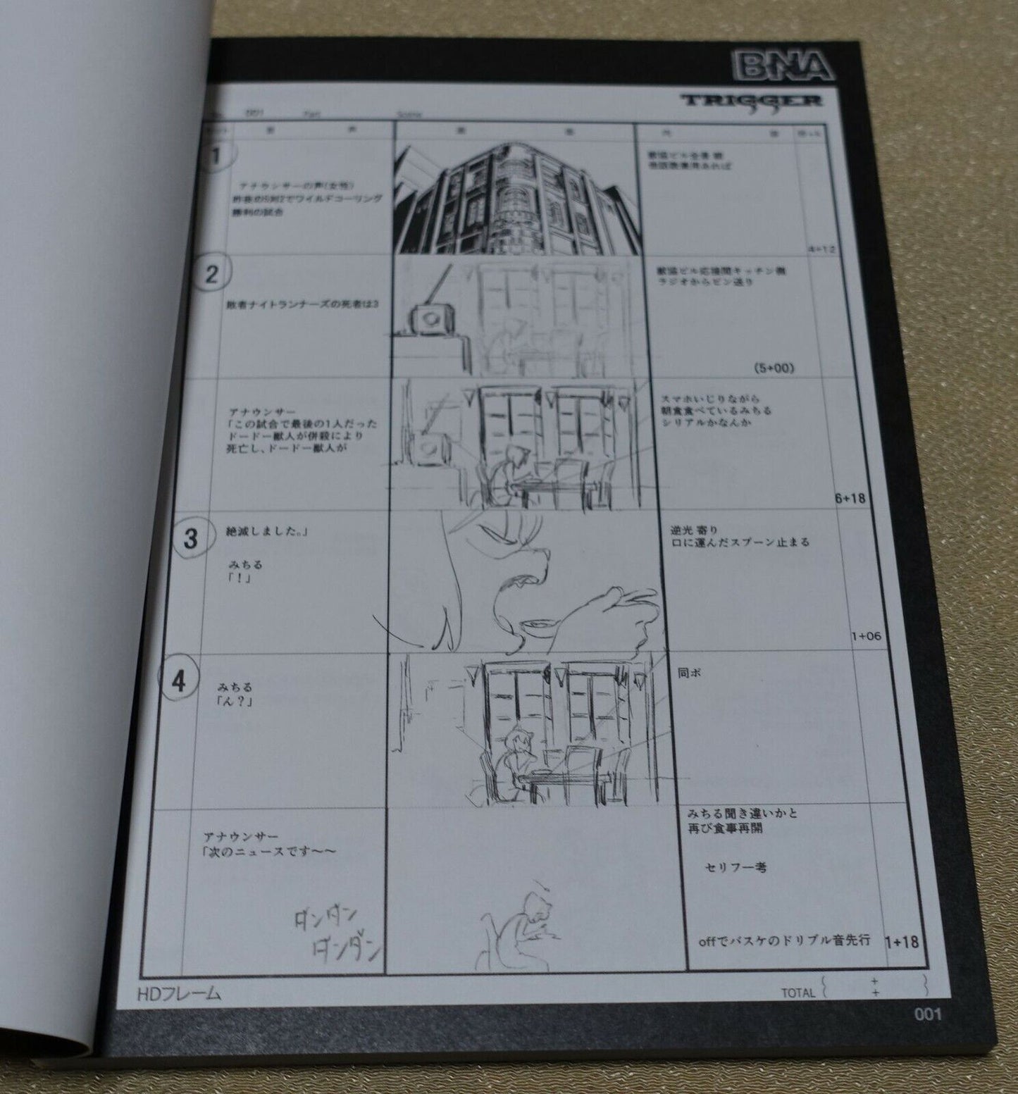 BNA Animation Art Work Book 3 Set vol.2 Design Key Frame Story Board B.N.A 