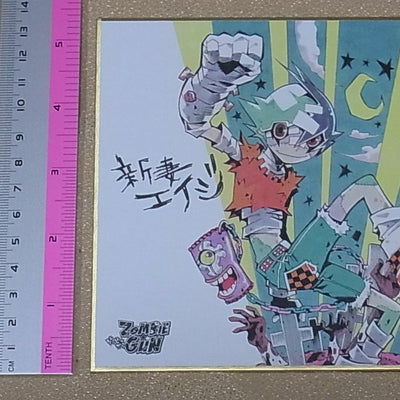 Takeshi Obata Exhibition Event Print Shikishi Art Board Niizuma Eiji Bakuman 