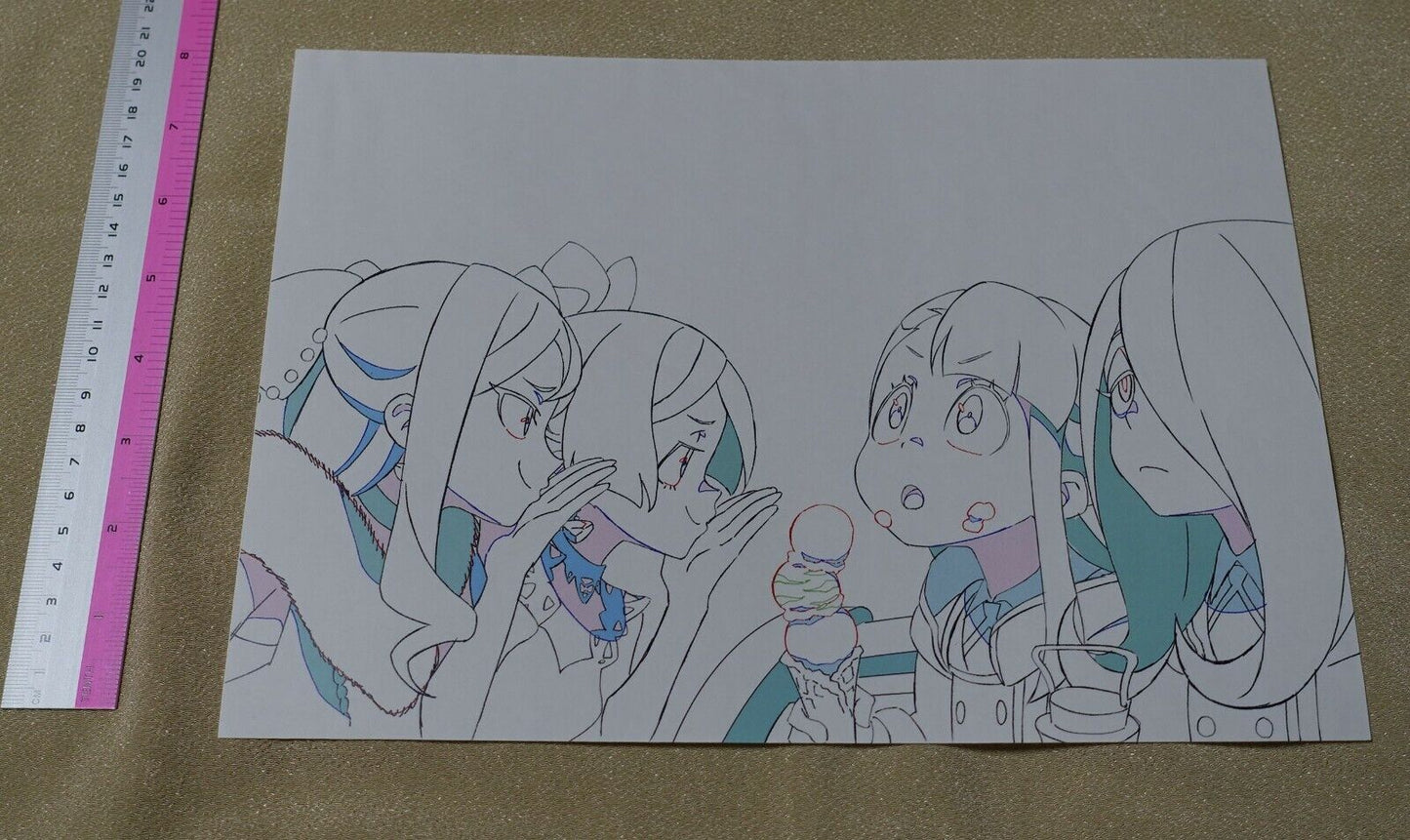 Little Witch Academia Event Privilege Print Key Frame Art Sheet No.19 Akko Sucy 