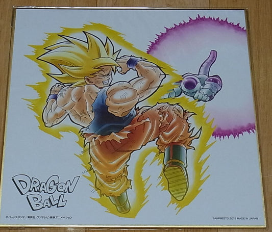 Dragon Ball Super Print Shikishi Art Board 20 x 20 cm Goku & Frieza 