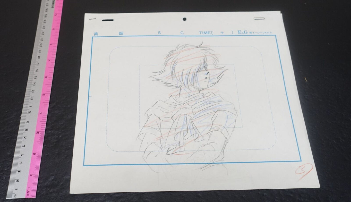 Cel & Raw Between Frame Art Sheet The Slayers ZELGADISS Japanese Animation 