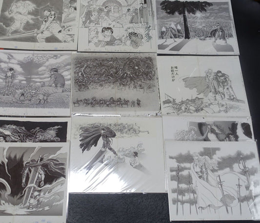 BERSERK Exhibition Item Reproduction of Original Picture 17 piece complete set 