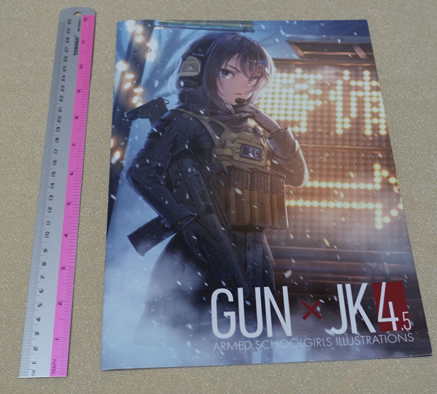 Maruyaki Salmon Color Art Book ARMED SCHOOL GIRLS ILLUSTRATIONS GUN x JK vol.4.5 