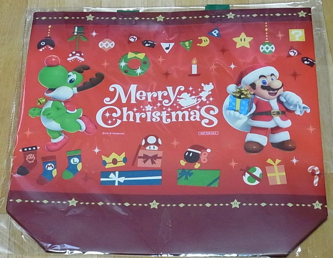 NINTENDO SUPER MARIO 2018 Christmas Tote Bag 