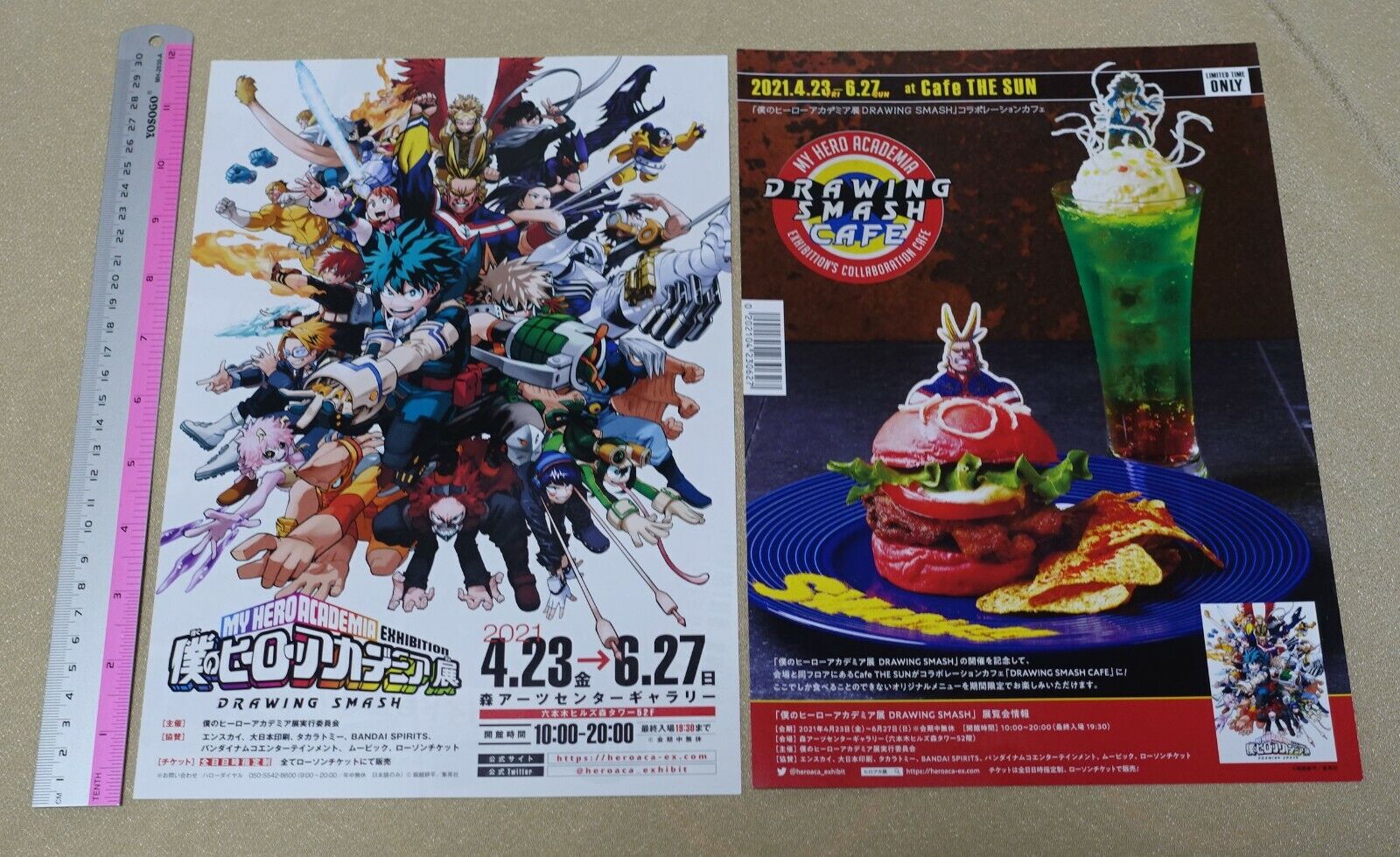 MY HERO ACADEMIA EXHIBITION BOKU NO DRAWING SMASH Mini Poster Brochure 