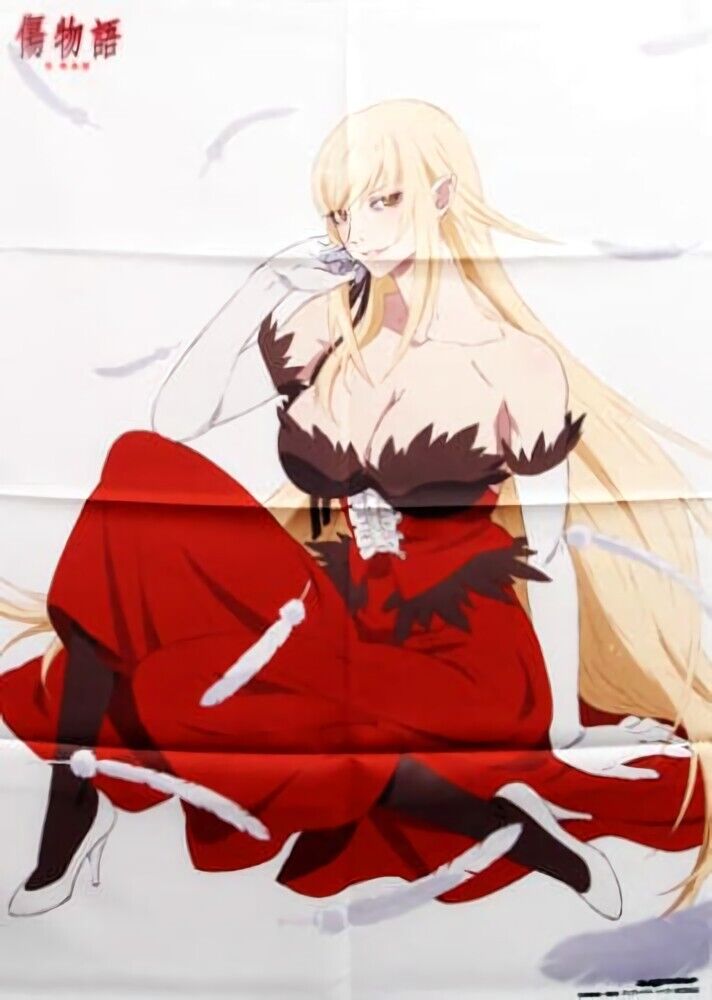 Bakemonogatari 51 x 72 cm Cloth Poster Kiss-Shot Kizumonogatari Reiketsu hen 