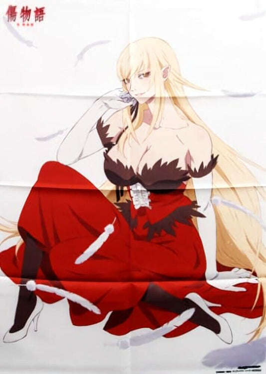 Bakemonogatari 51 x 72 cm Cloth Poster Kiss-Shot Kizumonogatari Reiketsu hen 