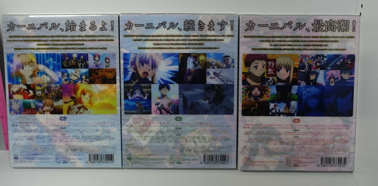 TYPE-MOON Carnival Phantasm Animation Blu-ray 1-3 SET 