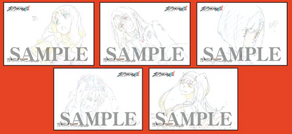 Darling in the Franxx Print Key Frame Art Card 5 pieces set 
