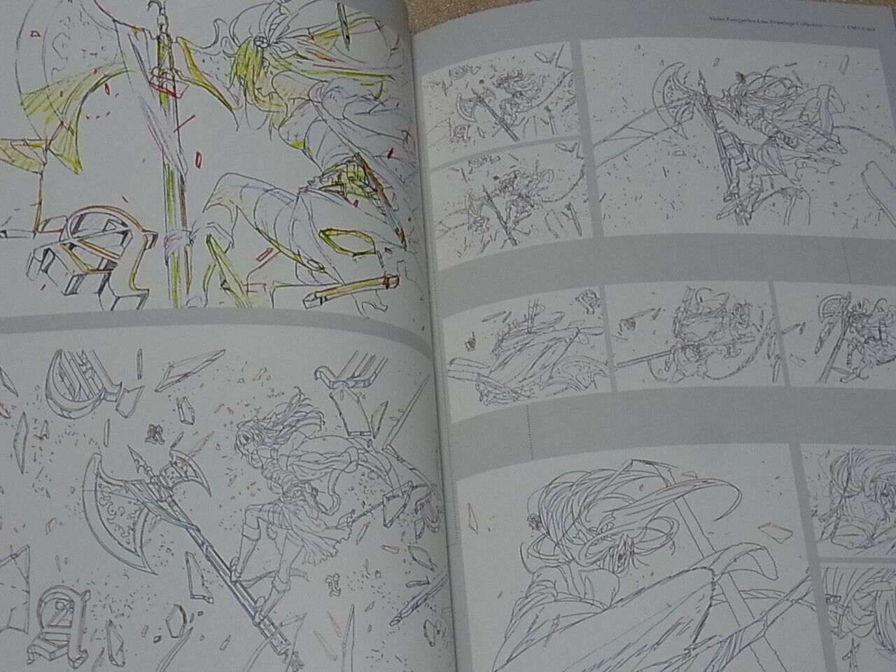 Violet Evergarden Animation Line Drawings Collection Art Book 