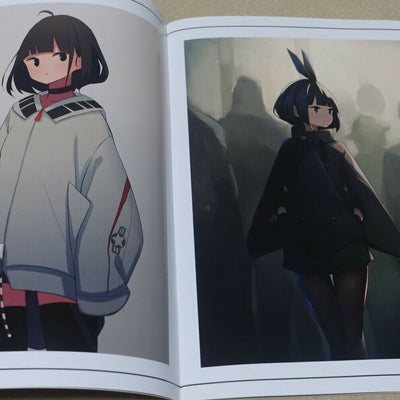 Illumina Fighter Image Hoodie Girl Color Art Book Sentouki ni Nareru Parker 