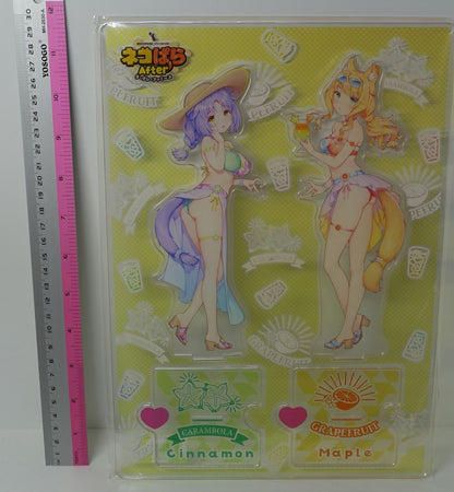 Nekopara After Acrylic Stand Figure Set Cinnamon & Maple C100 