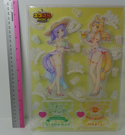 Nekopara After Acrylic Stand Figure Set Cinnamon & Maple C100 