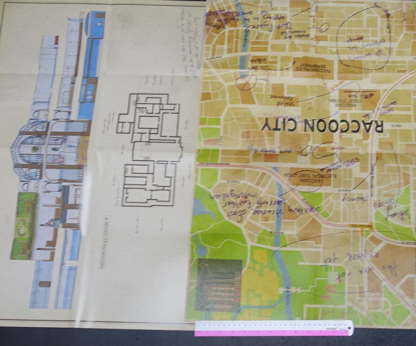 Resident Evil RE2 & RE3 Paper Poster Set BIOHAZARD 