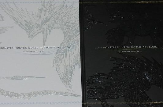 MONSTER HUNTER WORLD & ICEBORNE ART BOOK SET Monster Designs Hard Cover 